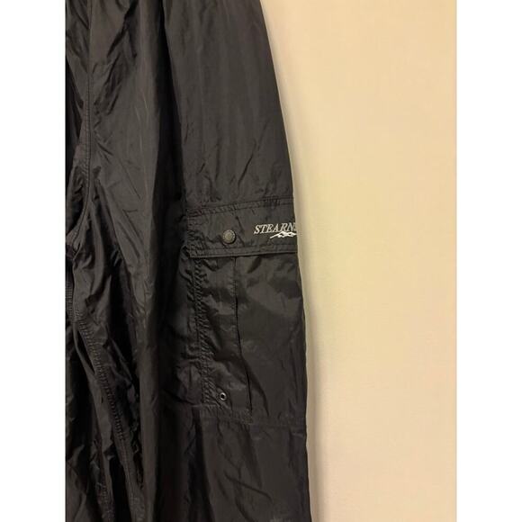 Stearns Dry Wear Waterproof Nylon Ripstop Rain Pants Black Pull-on Mesh - Picture 2 of 7